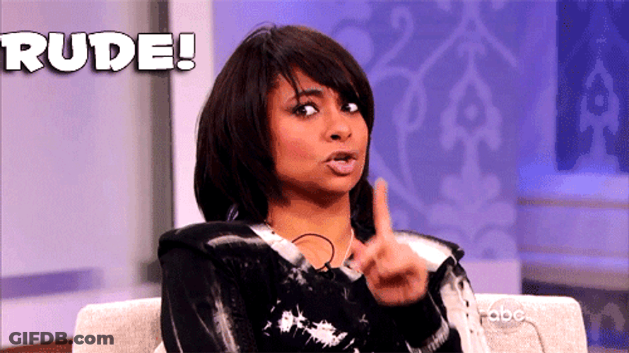 Actress Raven-Symone How Rude Reaction GIF