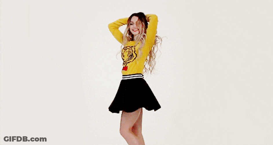 Actress Vanessa Hudgens Mini Skirt Photoshoot GIF