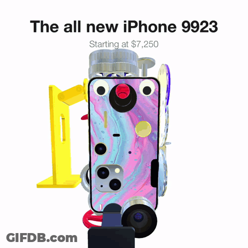 Ad For All New IPhone 9923 Starting At $1,850 GIF