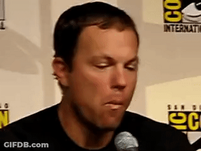 Adam Baldwin Chews GIF
