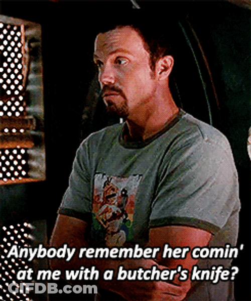 Adam Baldwin Saying Butchers Knife GIF