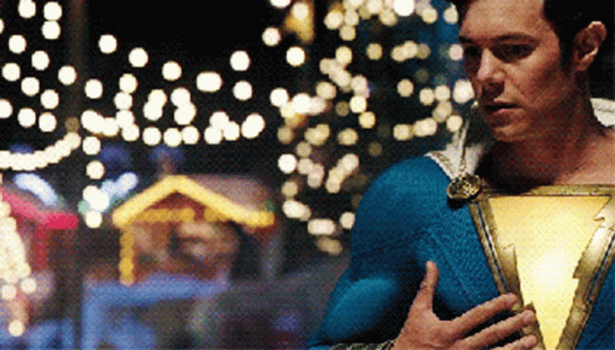 Adam Brody Blue Shazam GIF