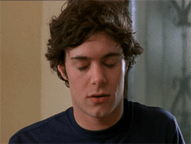 Adam Brody Face Slap GIF