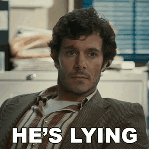 Adam Brody He's Lying GIF