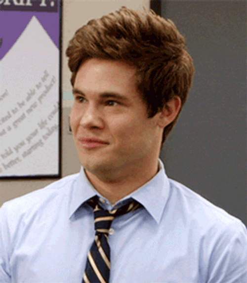 Adam Devine Excited Laugh Workaholics GIF