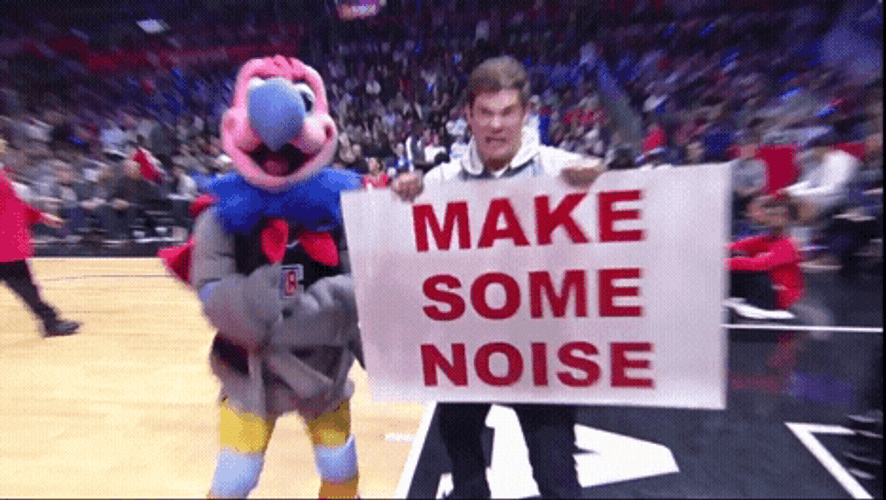 Adam Devine Make Some Noise NBA GIF