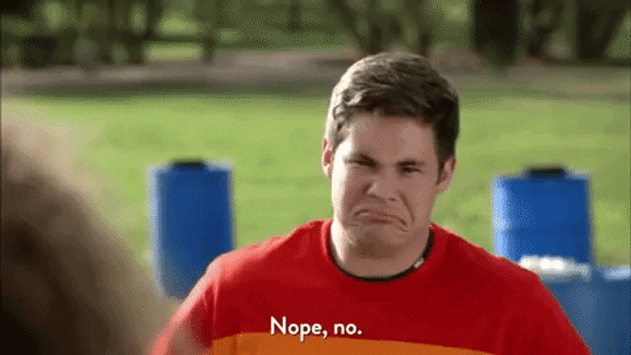 Adam Devine Nope No Workaholics GIF