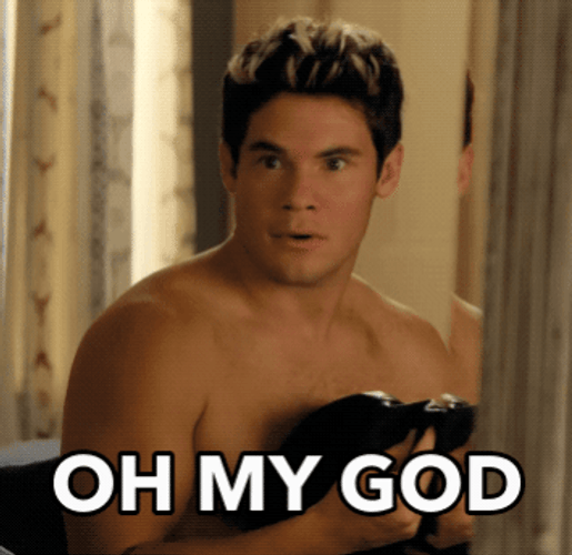Adam Devine Shirtless Oh My God GIF