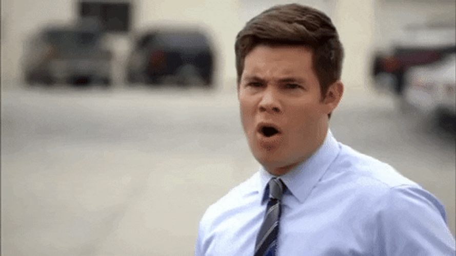 Adam Devine Whoa Reaction Workaholics GIF