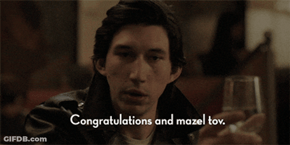 Adam Drive Congratulations Mazel Tov GIF