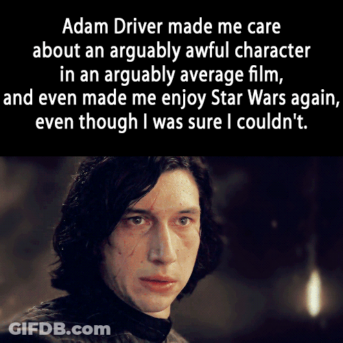 Adam Driver Acting Review GIF