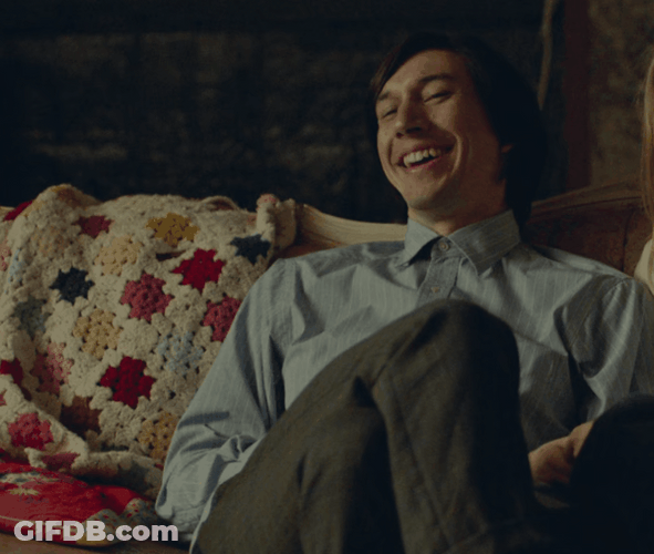 Adam Driver Laughing GIF