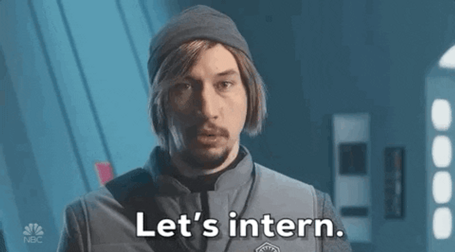 Adam Driver SNL Let's Intern GIF