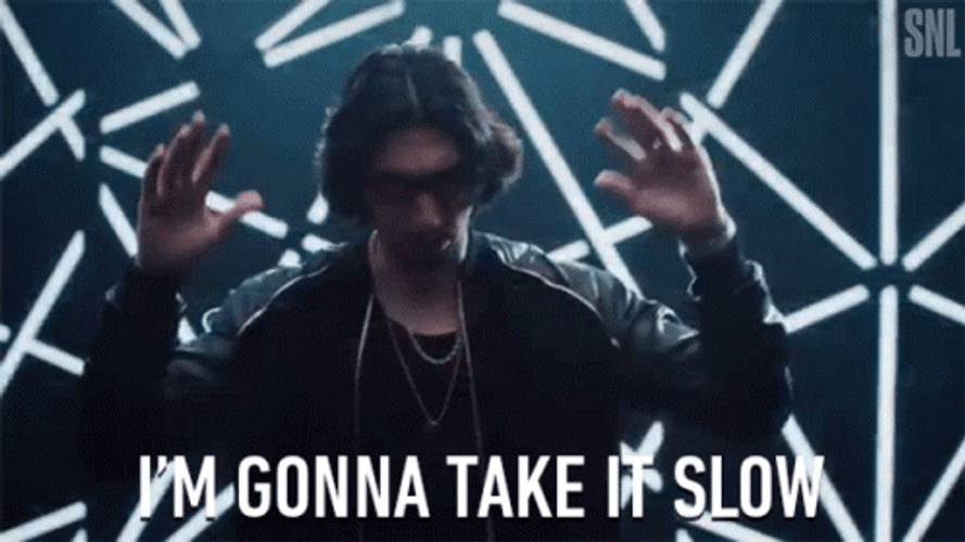 Adam Driver Taking It Slow GIF
