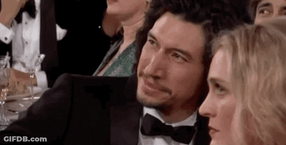 Adam Driver With Wife In Awards Night GIF