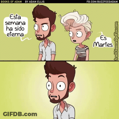 Adam Ellis Comic Man And Woman Talking GIF