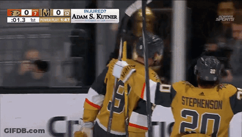 Adam S. Kutner And Stephenson Celebrating Goal GIF