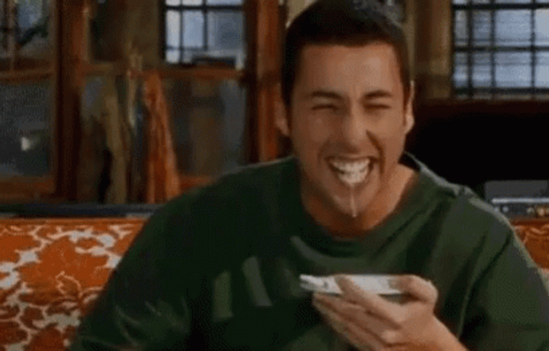 Adam Sandler Laughing GIF