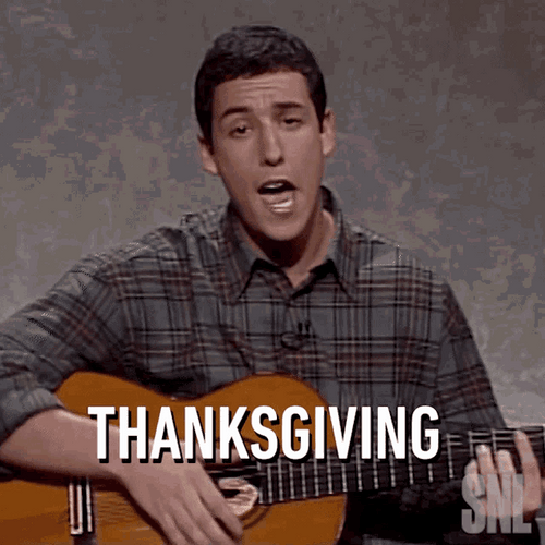 Adam Sandler Thanksgiving Serenade GIF