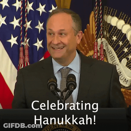 Adam Schiff Celebrating Hanukkah GIF