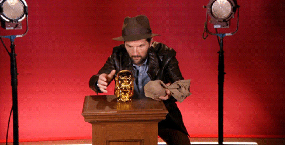 Adam Scott Failed Magic GIF