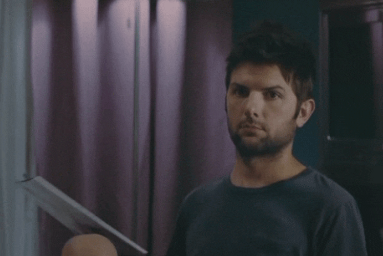 Adam Scott Frowning GIF
