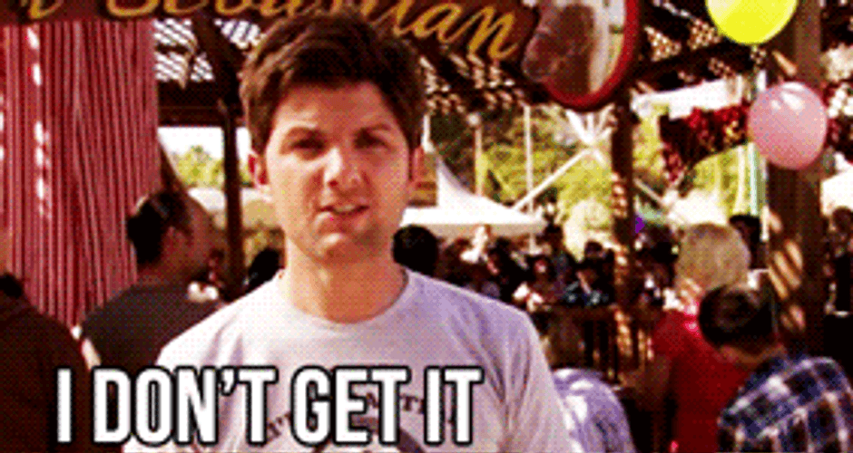 Adam Scott I Don't Get It GIF