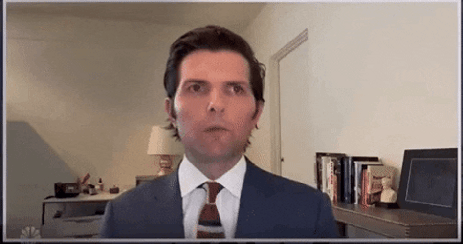 Adam Scott Looking Away GIF