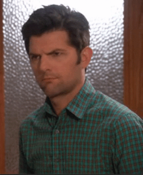 Adam Scott Madly Looking GIF