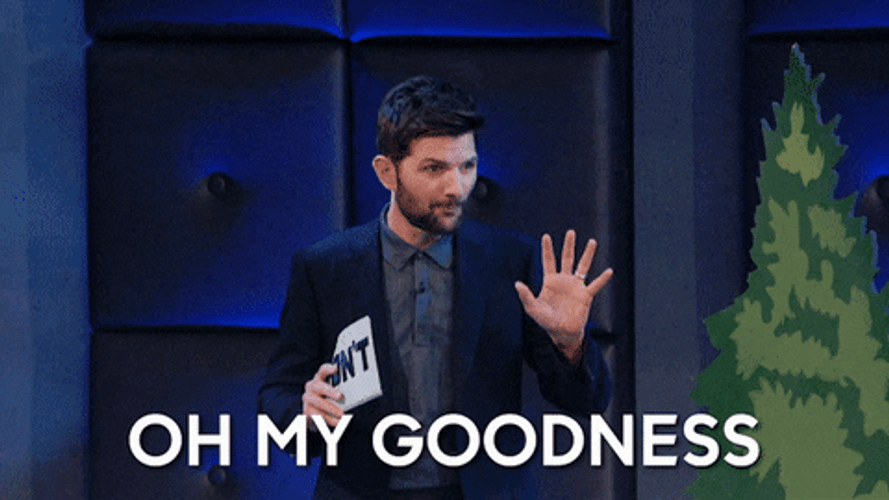 Adam Scott Oh My Goodness GIF