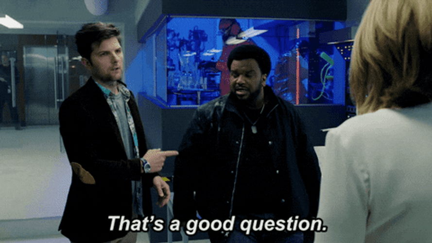 Adam Scott That's A Good Question GIF