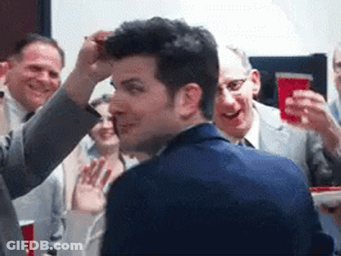 Adam Scott Winky Face GIF