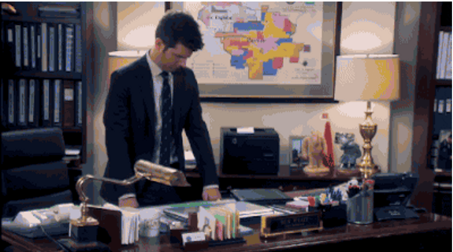Adam Scott With Confetti GIF