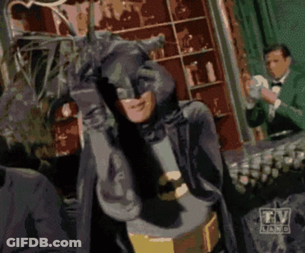 Adam West Batman Getting Groovy GIF
