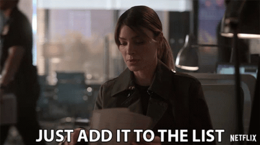 Add It To The Long List Lauren German GIF