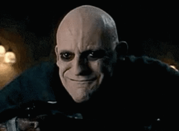 Addams Family Uncle Fester Creepy Smile Talking GIF