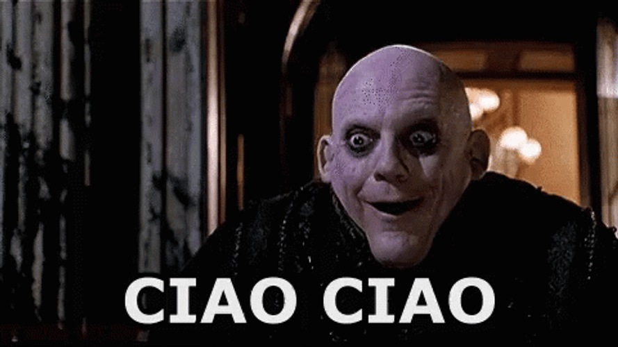 Addams Family Uncle Fester Jackie Coogan Ciao GIF