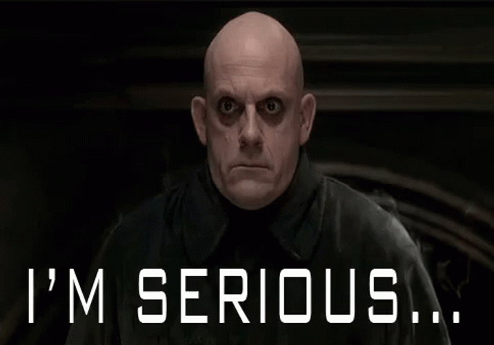 Addams Family Uncle Fester Jackie Coogan I'm Serious GIF