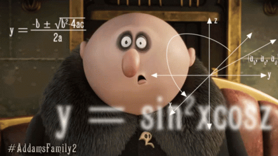 Addams Family Uncle Fester Shocked Confused Calculating GIF