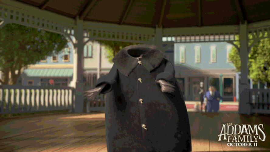 Addams Family Uncle Fester Trick Or Treat Cartoon Bats GIF
