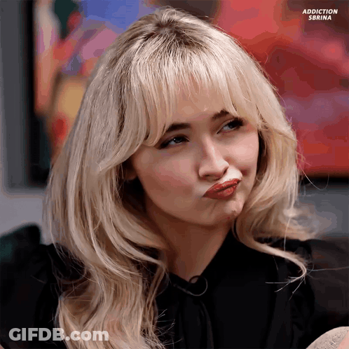 Addiction Sabrina Close Up Woman Face GIF