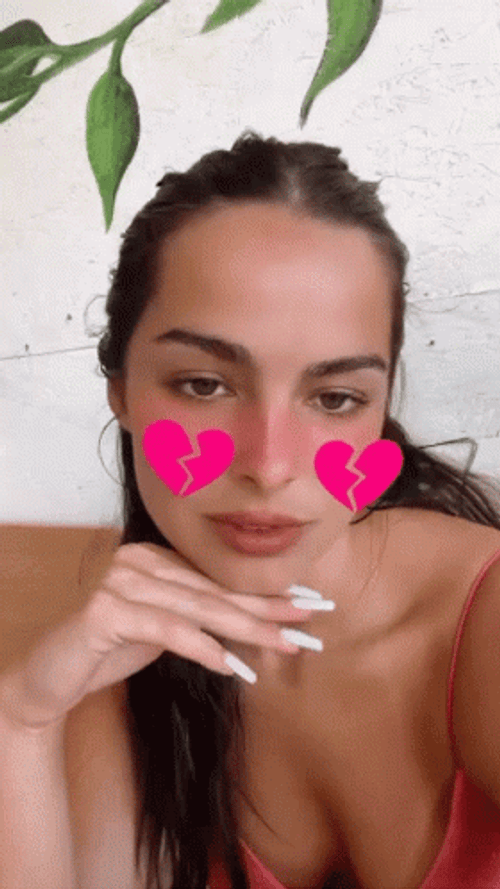 Addison Rae Broken Hearts Filter GIF