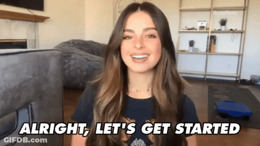 Addison Rae Explaining GIF