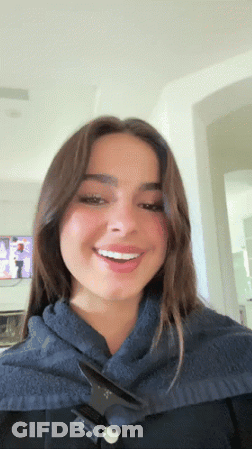 Addison Rae Impersonating GIF