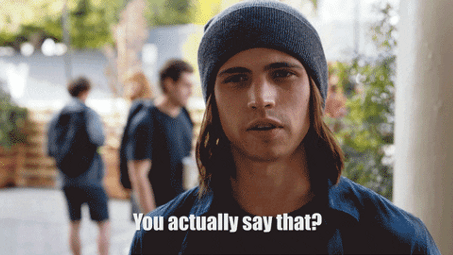 Addison Rae Staring To Tanner Buchanan GIF