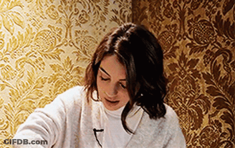 Adelaide Kane Opening Gift GIF
