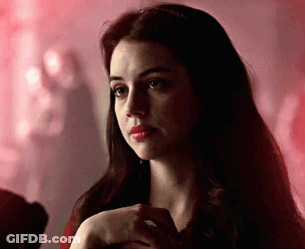 Adelaide Kane Skeptical Stare GIF