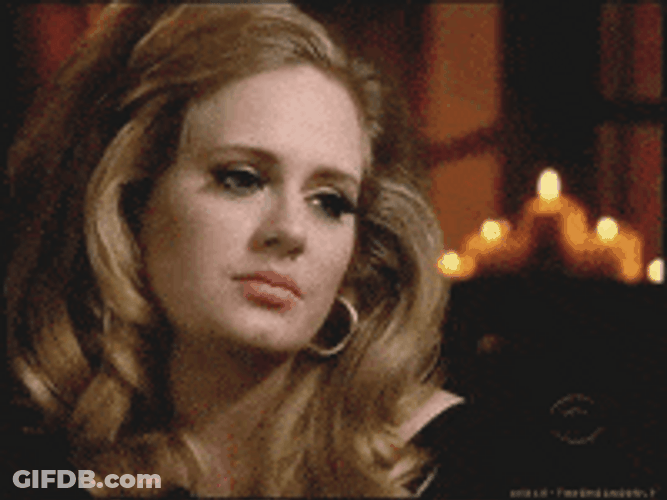 Adele Blank Stare Not Feeling Good GIF