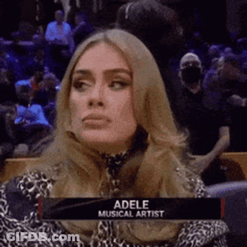 Adele Featured On The Screen During Game Timeouts GIF