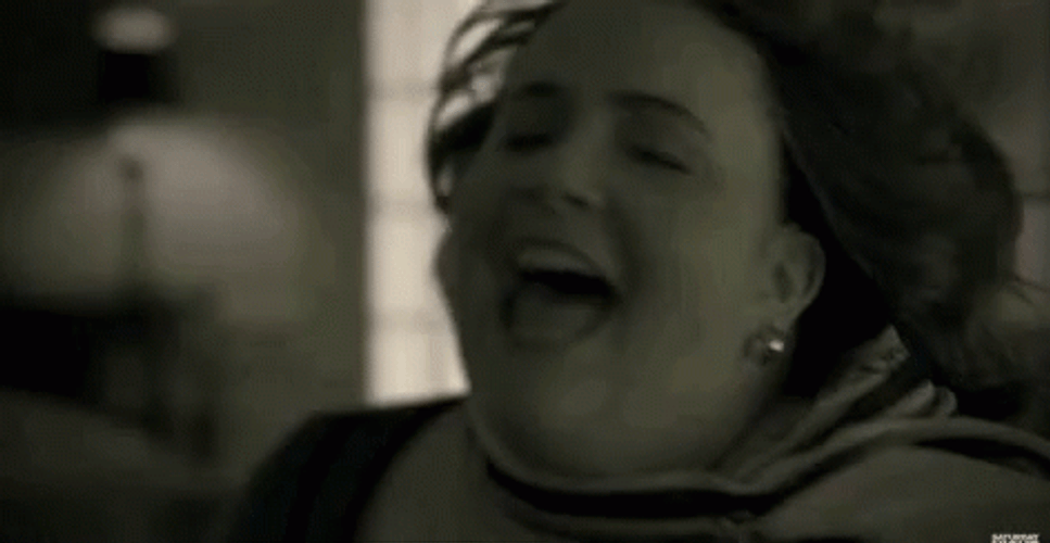 Adele Hello Girl Shouting In Wind GIF
